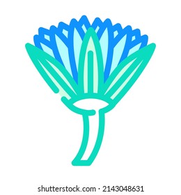 lotus flower color icon vector. lotus flower sign. isolated symbol illustration