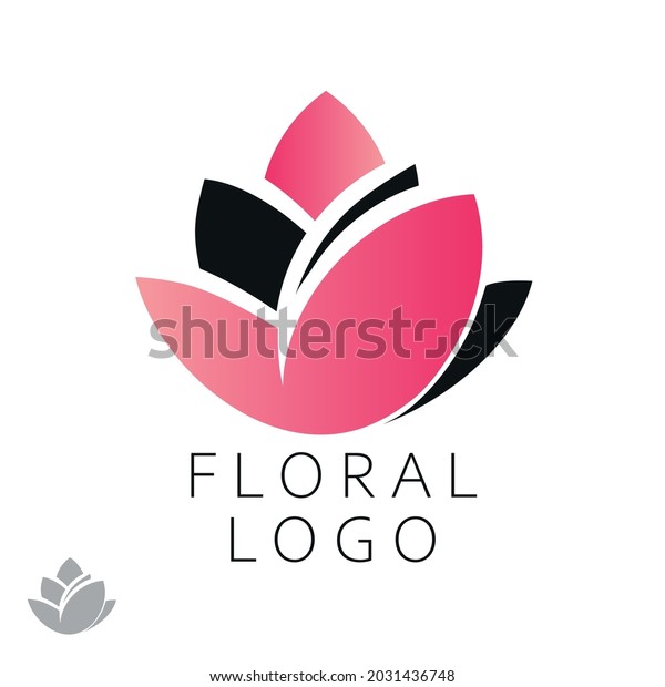 Lotus Flower Color Logo Gradient Concept Stock Vector (Royalty Free ...