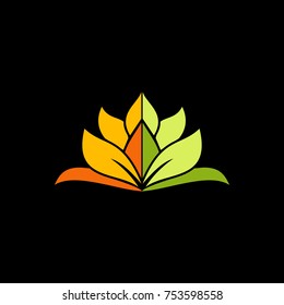 lotus flower colored logo