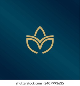 Lotusblume. Vektorgrafik für Verpackung, Firmenidentität, Etiketten, Postkarten, Einladungen.