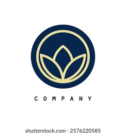 Lotus flower. Contour vector illustration for packaging, corporate identity, labels, postcards, invitations.