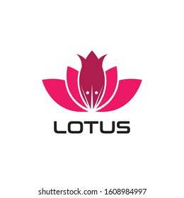 LOTUS flower Creative logo or symbol Template icon design