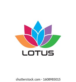 LOTUS flower Creative logo or symbol Template icon design