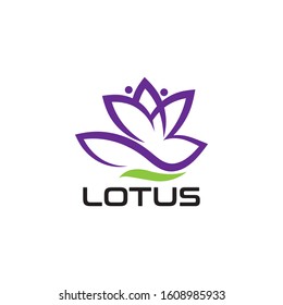 LOTUS flower Creative logo or symbol Template icon design