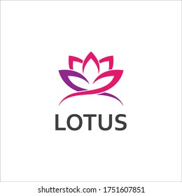 LOTUS Flower Creative Logo Or Symbol Template Icon Design