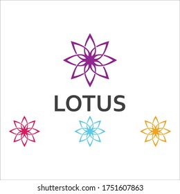 LOTUS Flower Creative Logo Or Symbol Template Icon Design