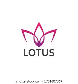 LOTUS Flower Creative Logo Or Symbol Template Icon Design