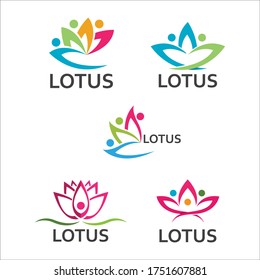LOTUS Flower Creative Logo Or Symbol Template Icon Design