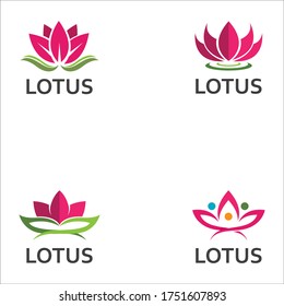 LOTUS Flower Creative Logo Or Symbol Template Icon Design