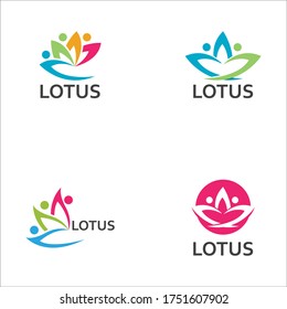 LOTUS Flower Creative Logo Or Symbol Template Icon Design