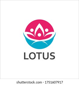LOTUS Flower Creative Logo Or Symbol Template Icon Design