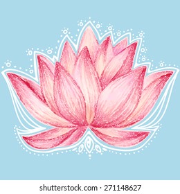 Diseño de flores de Lotus