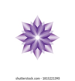 Lotus Flower design illustration isolated on white background