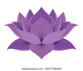 diseño aislado de flor de loto