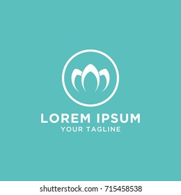 lotus flower design logo template