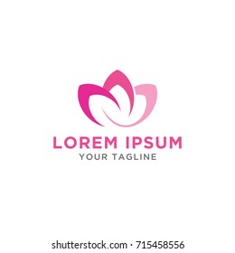 lotus flower design logo template