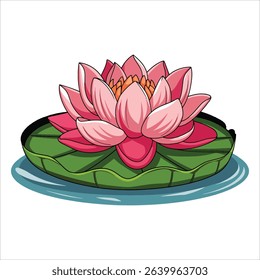 Lotus flower elegant bloom design. Ideal for spiritual symbolism, nature concepts, and peaceful visuals.