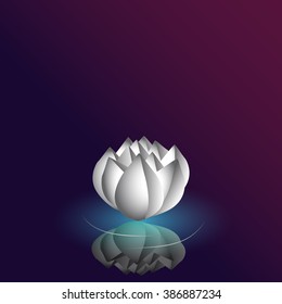 Lotus flower, eps10 vector