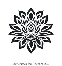 Lotus flower. Floral botanical flower. Isolated illustration element. Vector drawing of a wild flower.