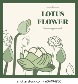 lotus flower frame