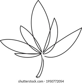 Lotus flower graphic vector logo and branding design templates in minimal style