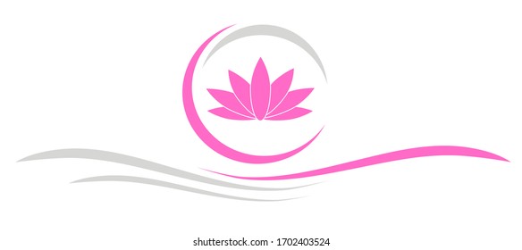 lotus flower graphic in vector quality