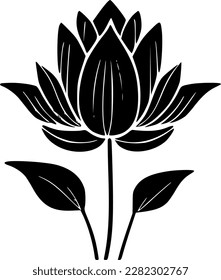 Lotus Flower - High Quality Vector Logo - Vector illustration ideal for T-shirt graphic