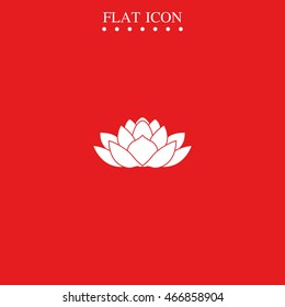 Lotus flower icon.