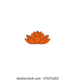 Lotus flower icon.