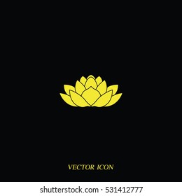 Lotus flower icon.