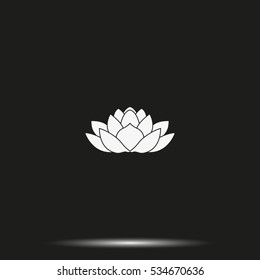 Lotus flower icon.