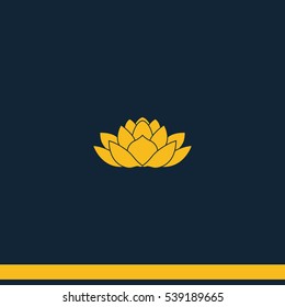 Lotus flower icon.