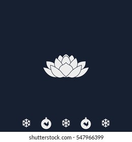 Lotus flower icon.