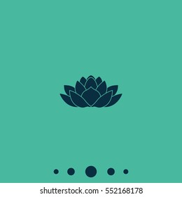 Lotus flower icon.