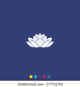 Lotus flower icon.