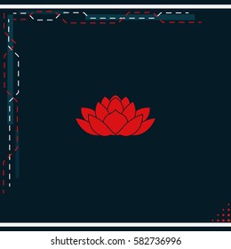 Lotus flower icon.