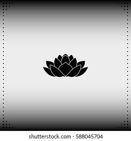 Lotus flower icon.