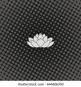 Lotus flower icon.