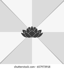 Lotus flower icon.