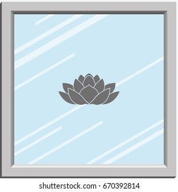Lotus flower icon.