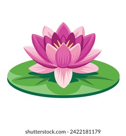 Lotus fllower Symbol. Cartoon-Illustration von Lotus-Blumen-Vektorsymbol für Web