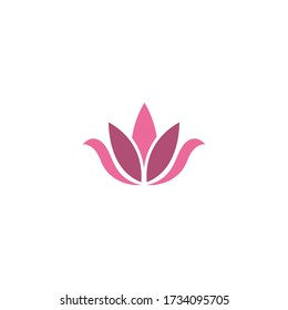 Lotus flower icon design template vector isolated illustration