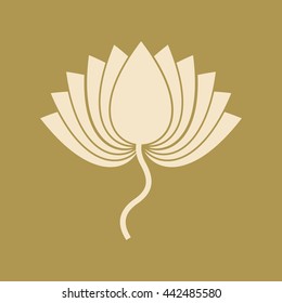 Lotus Flower Icon. Eps-10.