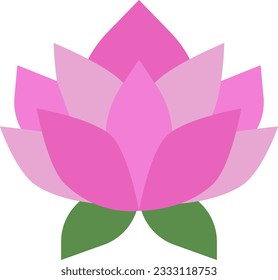 Icono de flores de Lotus. Adecuado para aplicaciones móviles.