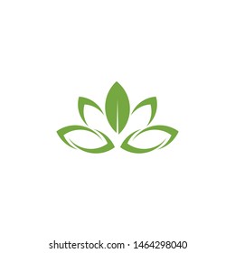 Lotus flower icon logo design vector template