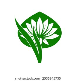 Lotus flower icon on white background for graphic and web design. Simple vector sign. Internet concept symbol for website button or mobile app