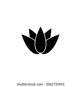 conjunto de iconos de flor de loto, conjunto de vectores de flor de loto