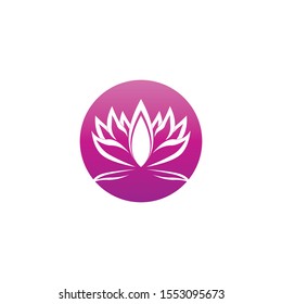 Lotus flower icon and symbol vector illustration