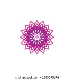 Lotus flower icon and symbol vector illustration