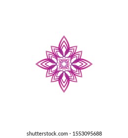Lotus flower icon and symbol vector illustration